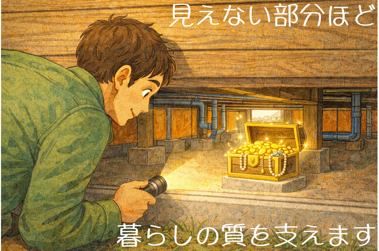 見えない部分ほど、暮らしの質に直結します